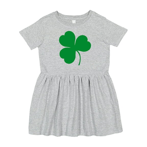 Inktastic Irish Green Shamrock Girls Toddler Dress