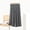 Dark Gray, variant on SBYOJLPB Women's Capris Casual Solid Color Elastic Waist Straight Leg Pants