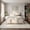 White Finish + Beige Fabric, variant on Christopher Knight Home Modern Farmhouse Queen Upholstered Platform Bed with Headboard, White+Beige
