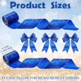 thumbnail image 3 of Christmas Snowflake Wired Ribbon 2.5 Inches 2 Rolls Satin Glittered Snowflake Wired Edge Christmas Ribbon for Tree Gift Wrapping Home Decorations Bow DIY Craft 12 Yard, 3 of 7