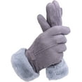 thumbnail image 3 of Guantes térmicos recargables con calefacción, guantes de teléfono, guantes de invierno para mujer, guantes mejorados para pantalla táctil a prueba de viento, Gris, 3 of 4