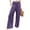 Purple, variant on Women Linen Palazzo Pants