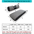 thumbnail image 5 of 10L0L Mesh Polyester Golf Cart Front Seat Cover for Club Car DS EZGO TXT RXV ,Gray, 5 of 8