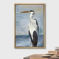 thumbnail image 2 of wall26 Framed Canvas Print Wall Art Blue Beach Wave Ocean Sea Crane Bird Nature Wilderness Illustrations Modern Art Decorative Rustic Relax/Calm for Living Room, Bedroom, Office - 24&quot;x36&quot; N, 2 of 5