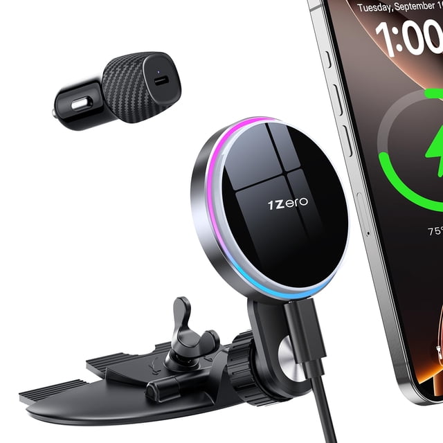 Cargador de coche 1Zero para carga inalámbrica rápida MagSafe