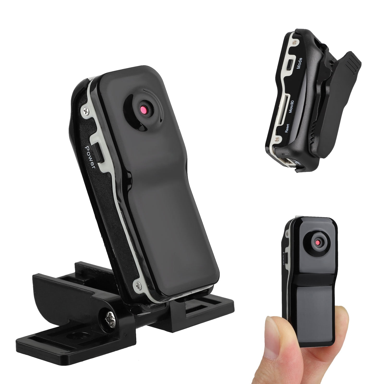 typist wenkbrauw Pest Mini Camera Video Recorder, Portable Body Camera with Motion Detect, Loop  Recording Security DVR Camera Perfect for Home and Office - Walmart.com