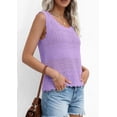 thumbnail image 4 of PRETTYGARDEN Womens Crochet Tank Tops Summer Spring Boho Sleeveless Cute Knit Sweater Vest Trendy Beach Vacation Clothes, 4 of 11