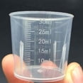 thumbnail image 1 of Woeilo 30ml Plastic Liquid Measuring Cups - Mini Clear Kitchen Medicine Cups Transparent Labs Graduated Beakers Baking Cooking Home Lab Measure Tool (10 Packs,1oz,Transparent) 10 Pcs, 1 of 5