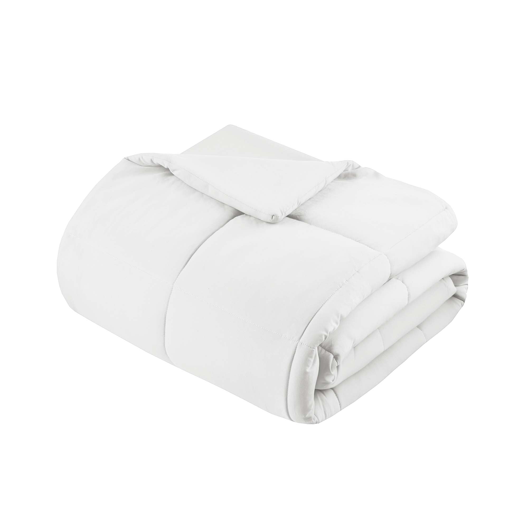 Mainstays King Comforter, Down Alternative, All-Season, White