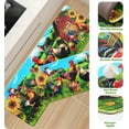 thumbnail image 6 of Farmhouse Kitchen Rugs [2 PCS] Anti-Fatigue Kitchen Mats for Floor Sunflower Farm Rooster Kitchen Rugs Non-Slip Washable Waterproof Cushioned Mat for Home/Office/Sink, 18''''x30''''+18''''x48'''', 6 of 6
