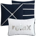 thumbnail image 3 of Nanshing Ronny 6-Piece Comforter Set, Navy, Queen Size, 3 of 4