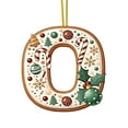 thumbnail image 2 of SDNall Christmas Tree Decorations, Christmas Tree Decoration 2D Acrylic Decoration Letter Pendant with 26 Letters Christmas Hanging Decoration Diy Crafts Christmas Home Decoration, 2 of 5