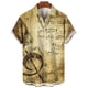 thumbnail image 5 of Camisa hawaiana con estampado 3D de saxofón musical para hombre, camisetas de manga corta con partituras musicales y guitarra, camisetas casuales de moda estilo Harajuku, 5 of 5