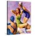 thumbnail image 2 of Marmont Hill "Three Bathing Beauties" by John LaGatta Painting Print on Canvas, 2 of 5