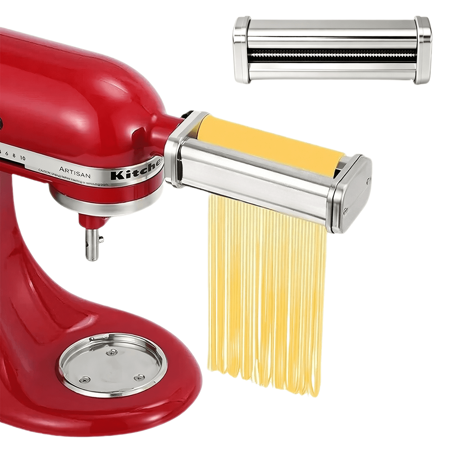 Cfweater Compatible with KitchenAid Stand Mixer Spaghetti Cutter Attachment, Stainless Steel Pasta Maker, Fits All Models.