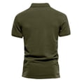 thumbnail image 5 of Bcfgryg Men's Short Sleeve Shirt Summer Casual Solid Holiday Shirts Tops T Shirts for Men Green L, 5 of 5
