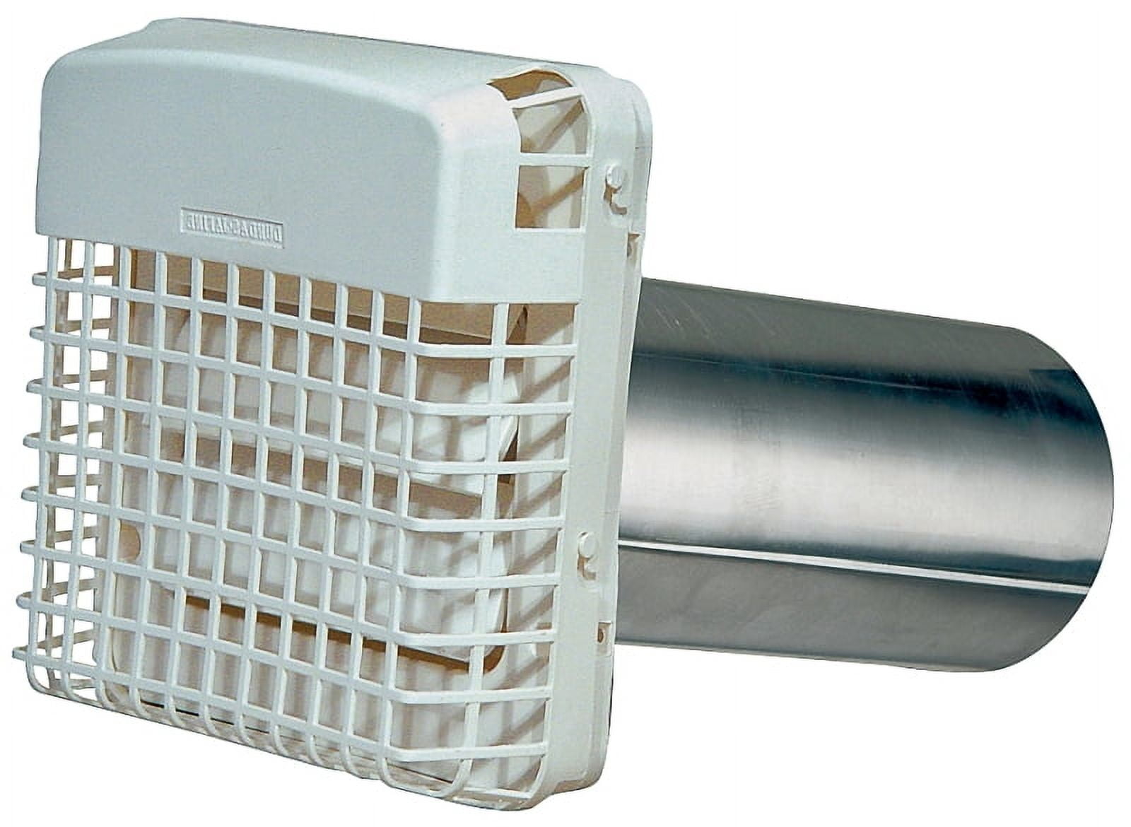 Dundas Jafine ProGard 4 In. White Plastic Dryer Vent Hood Kit BPGH4WZW