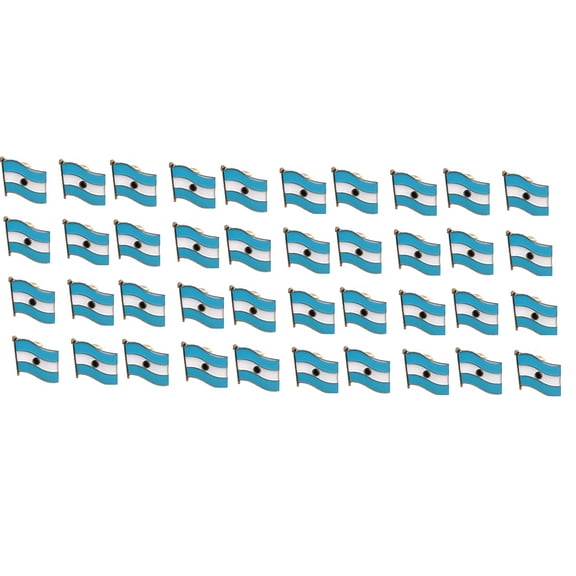 Pack of 50 Argentina Single Flag Lapel Pins, Argentinian Tie & Hat Pin Badges