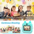 thumbnail image 3 of Rirool Instant Print Camera for Kids, 48MP 1080P HD Digital Camera with Bluetooth, 32GB Card, 5 Thermal Paper Rolls, Creative Accessories, Gift for Boys & Girls Ages 3–12 (Blue), 3 of 8