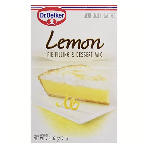 Dr. Oetker Lemon Pie Filling & Dessert Mix 7.5 oz Boxes Pack of 6 by
