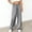 *Gray, variant on ClodeEU Women's Elastic Waist Drawstring Satin Satin Wide Leg Pants，Fashion Casual Loose Trousers Gray,Womens Plus L