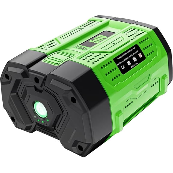 12000mAh Extend Capacity Replacement for EGO 56V Lithium Battery Compatible with EGO 56 Volt Battery Power  BA2800 BA4200 BA4200T CS1604 CS1804 CS1403 HT2400 LB6504 LB5804 LB4800 PH1400 Tools(Green)