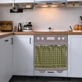 thumbnail image 5 of BBilaBu Checkered Oven Skirt for Farmhouse Kitchen Decor, Stove Cover Skirt with Ribbon Ties, Drill-Free Installation, 5 of 7