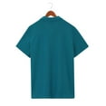 thumbnail image 3 of Handshe Men's Summer Solid Color Lapel Short - Sleeved Shirt, 3 of 3