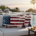 thumbnail image 4 of 4th of July Outdoor Waterproof Pillow Covers, Forest Independence Day USA Flag Decorative Rectangle Throw Pillowcase Sofa Cushion Sham for Patio/Couch/Chair, 20"x12" 2 Pack, 4 of 8