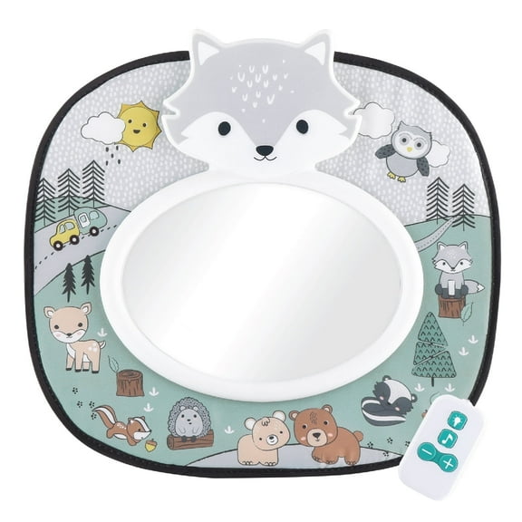 The Peanutshell Musical Car Seat Mirror, Woodland Animals