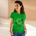 thumbnail image 4 of Strange and Cozy St. Patrick's Donut Doubt Luck Women's Cotton Tee S - 3XL, 4 of 4