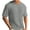 Gray, variant on Mens Mock Turtleneck Short Sleeve Knit T Shirts Slim Fit Basic thermal Tops Lightweight Tee Red 16(XXXXL)