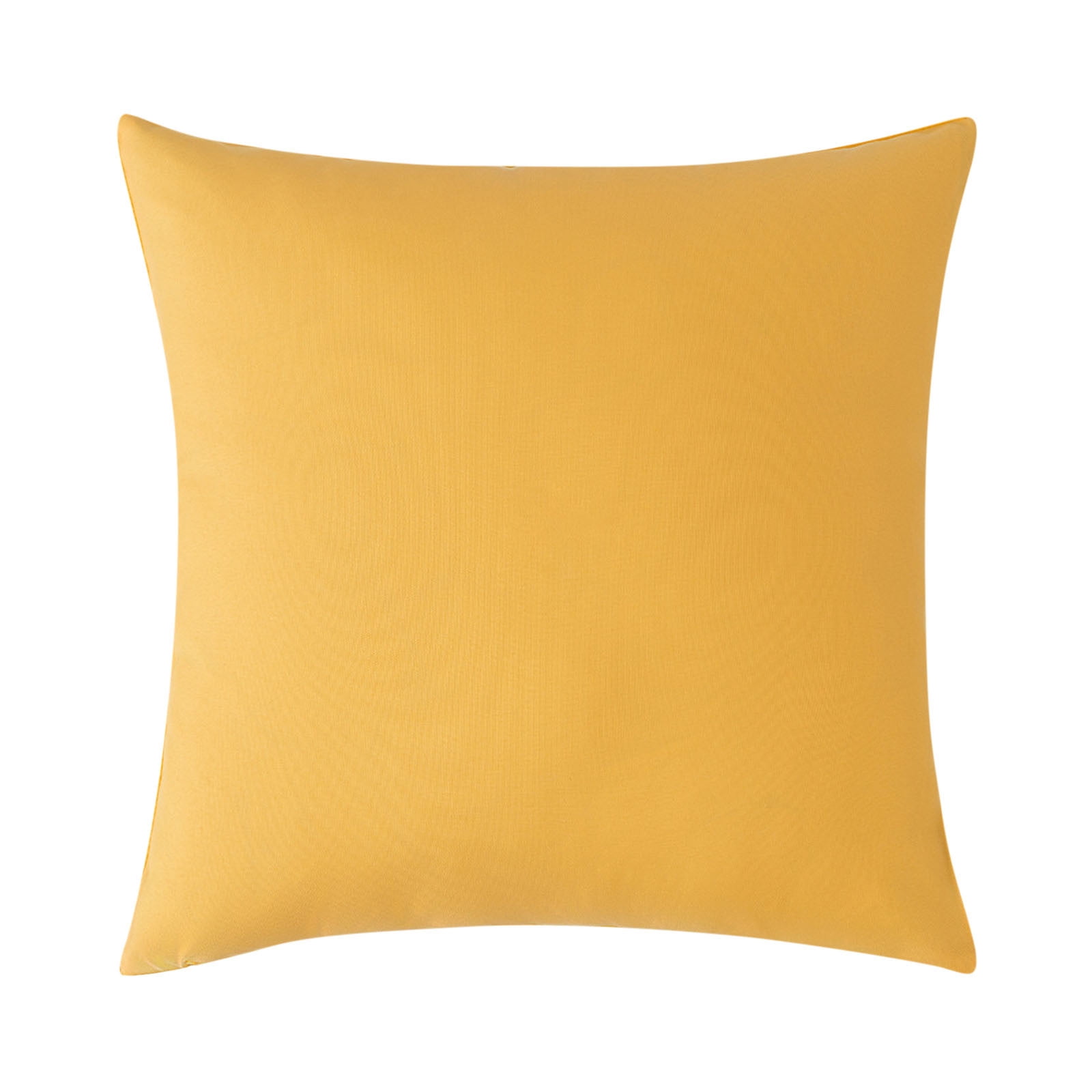 Outdoor Waterproof Pillow Cover, Solid Orange Yellow Cushion Case for Patio Furniture, Poolside Lounge Chair, Garden Bench, and Backyard Decor (3 Pcs)