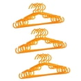 thumbnail image 1 of Percha de plástico para de 15 piezas, percha para pantalones para niños, bebé Amarillo, 1 of 9