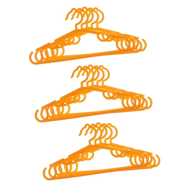 Abrigo De Plástico Ropa Prenda Pantalones Perchas Para Niños Bebé Amarillo Sunnimix Perchas de vestir para niños