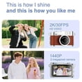 thumbnail image 5 of S160 2K Retro Camera with LED Flash Light Mini Digital Camera B, 5 of 5