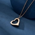 thumbnail image 4 of Crystal Small Heart Cremation Urn Necklace for Ashes Cremation Jewelry Crystal Edge Heart Stainless Steel Pendant Urn Necklace Funeral Keepsake for Girls/Women, 4 of 6