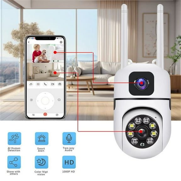 AZXY Wireless Security Camera,Smart Security Cameras,1080p Hd Wifi Indoor Security Cameras,Mini Hidden Smart Pet Monitors for Home