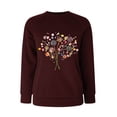 thumbnail image 4 of Wangmeiwg Women's Sweatshirts Women's Hoodies Sweatshirt Casual Round Neck Elegant Dandelion Print Pullover Sweater for Everyday Fashion XXL, 4 of 5