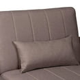thumbnail image 3 of Baxton Studio Lanoma Clay Fabric Upholstered Convertible Sleeper Sofa, 3 of 6