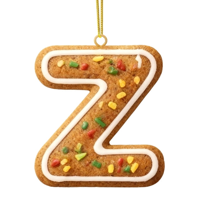 Adorno Navideño con 26 Letras, Colgante para Árbol de Navidad, Adornos Personalizados, Decoración Navideña, Decoración Colgante para Árbol de Navidad.