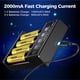 thumbnail image 3 of Cargador Inteligente de Batería LCD USB de 4 Ranuras Duales para Batería de Litio Recargable 18650 de 3,7 V para Baterías AA/AAA NI- de 1,2 V, 3 of 8