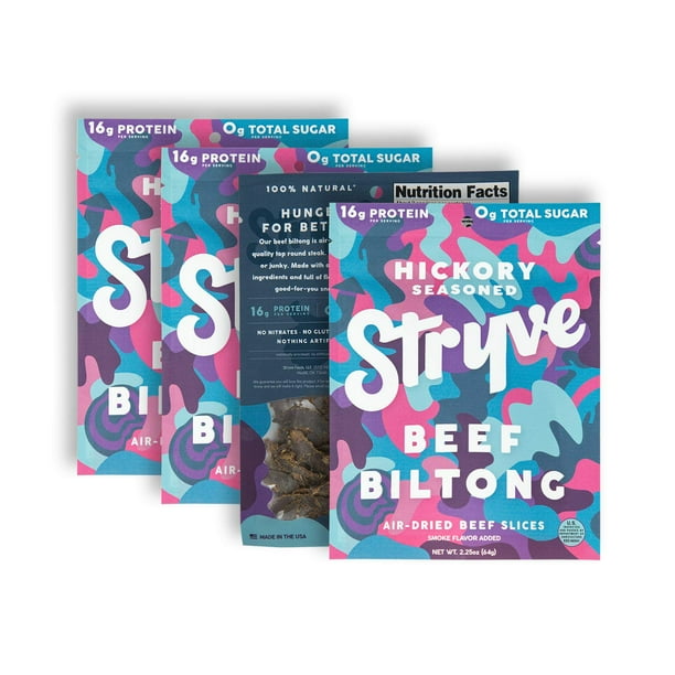 Stryve Biltong, Beef Jerky without the Junky. 16g Protein, Sugar Free