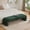 Green, variant on 69.7" Wide Modern Upholstered Armless Bed Bench, Channel Tufted Couch Daybed Chaise Bench, Chenille Ottoman Foot Stool, Shoe Bench for Indoor, White