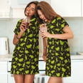 thumbnail image 3 of Salouo Cute Dinosaurs (2) Print Short Sleeve Sleepshirt for Womens Comfy Nightgown Scoopneck Cute Nightdress Ruffle -XX-Large, 3 of 7