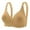 Khaki, variant on Front Closure Bras for Women Plus Size Four Clasp Maternity Bra Seamless Wire Bra With Enhancing Lift