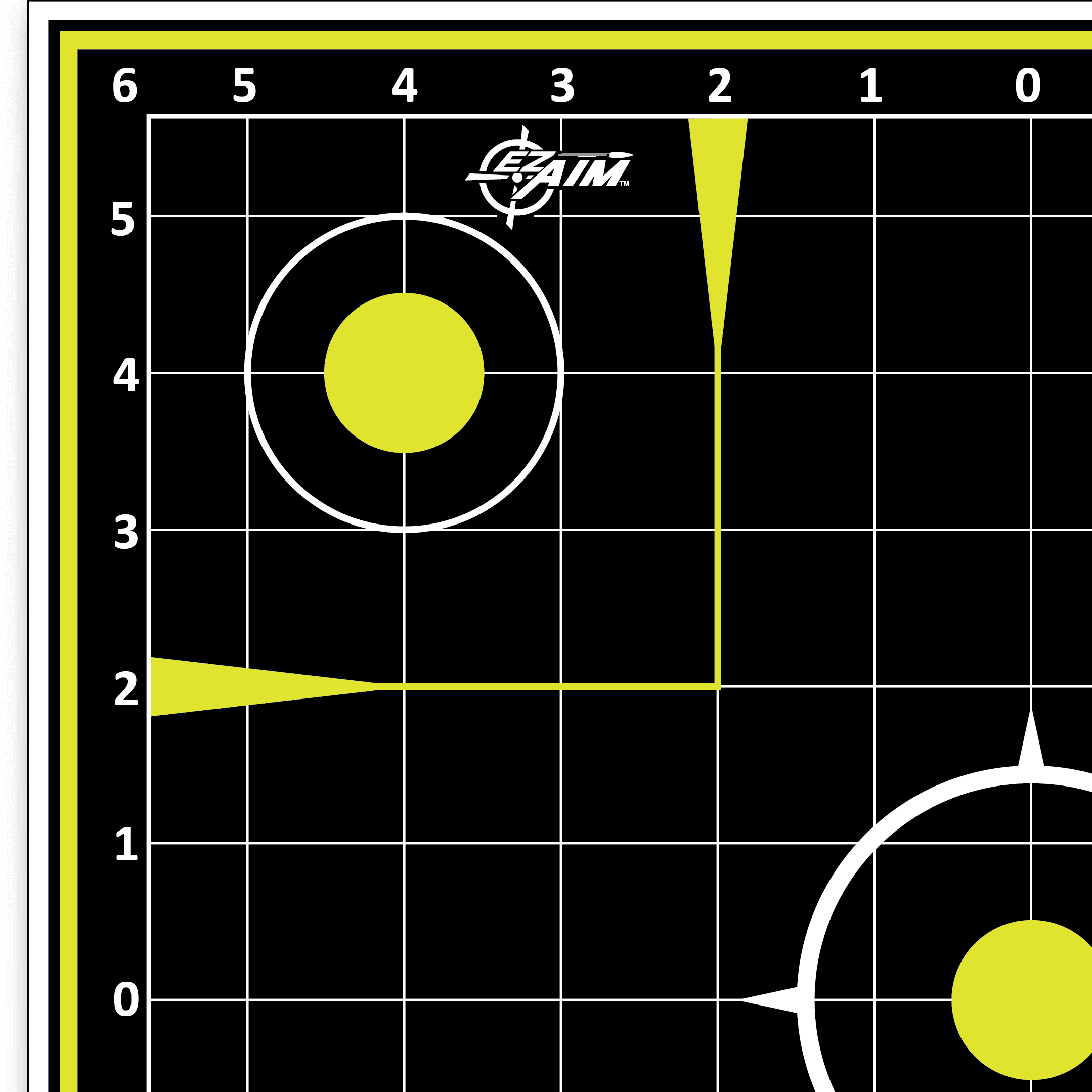 Ez Aim Splash Reactive Shooting Targets, Grid, 12" x 12", 12-Pack, Black, Paper Targets, 2 Pack