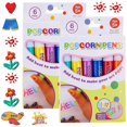 thumbnail image 1 of 12PCS Magic Puffy Pens for Kids, Magic Popcorn Pens, DIY Bubble Popcorn Drawing Pens, Popcorn Colors, 1 of 5