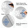 thumbnail image 4 of Ethnic Aztec Theme Stainless Steel Metal Cutting Dies Stencils for DIY Scrapbooking/Photo Album Decorative Embossing Matte Stainless Steel Color Mixed Shapes 190x140mm, 4 of 7