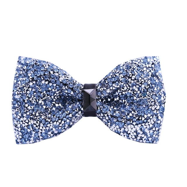 Sonducket Lazos de diamantes de imitación, lazos de cristal, corbata ornamental ostentosa, accesorio de ropa ajustable a la moda para banquetes y Accesorios de disfraces tres Sonducket AP009820-03B